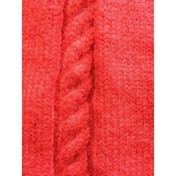 Pendleton Red Wool Vest Vintage 100% virgin wool cropped button up 70s - Picture 4 of 8